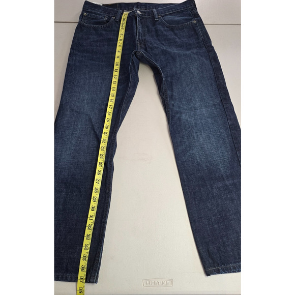 Levi's 514 Jeans Men's 34 x 30 Blue Dark Wash Classic Straight Fit Cotton EUC - Picture 11 of 16